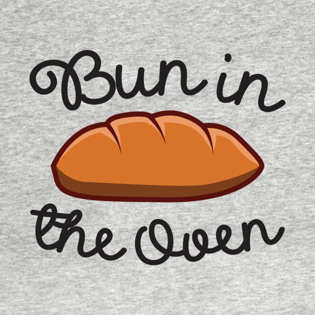 'Bun In The Oven Pregnant Woman' Funny Pregnant Gift by ourwackyhome